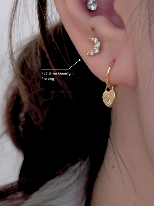 925 Silver Moonlight Piercing