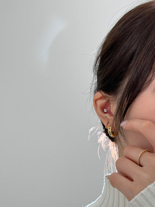 Pink Loop Earrings 💗