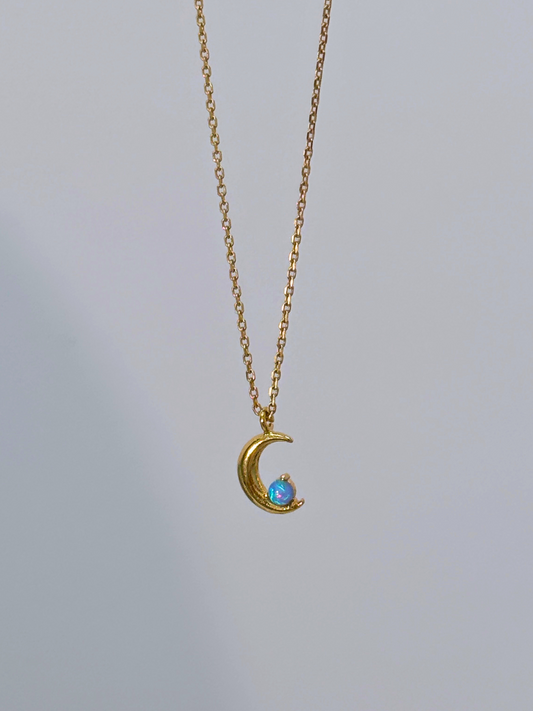 Tranquil Moonlit Sea Necklace