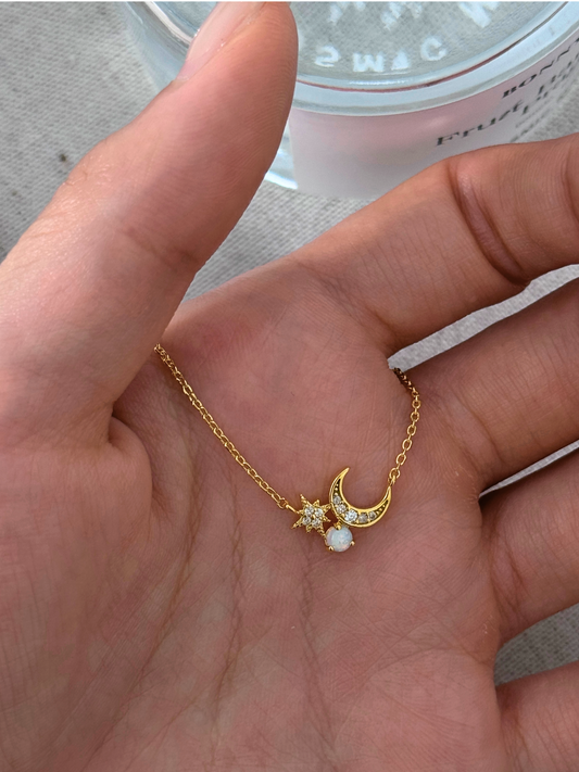 Celestial Moondrop Necklace