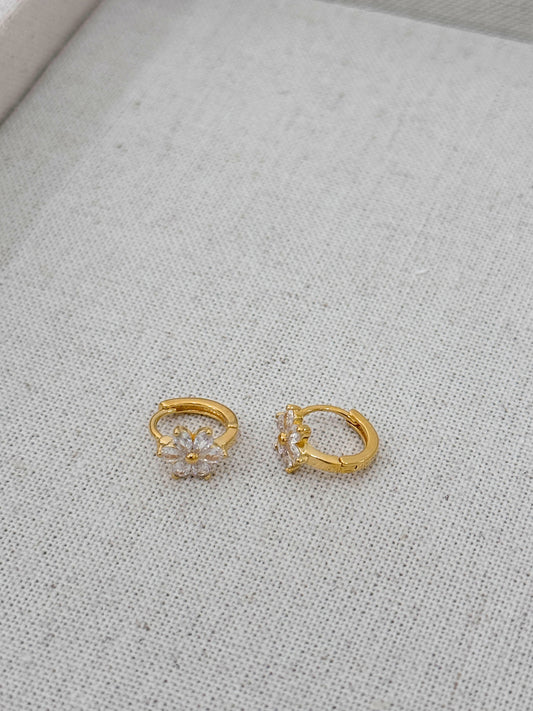 925 Silver Sakura Twinkle Earrings