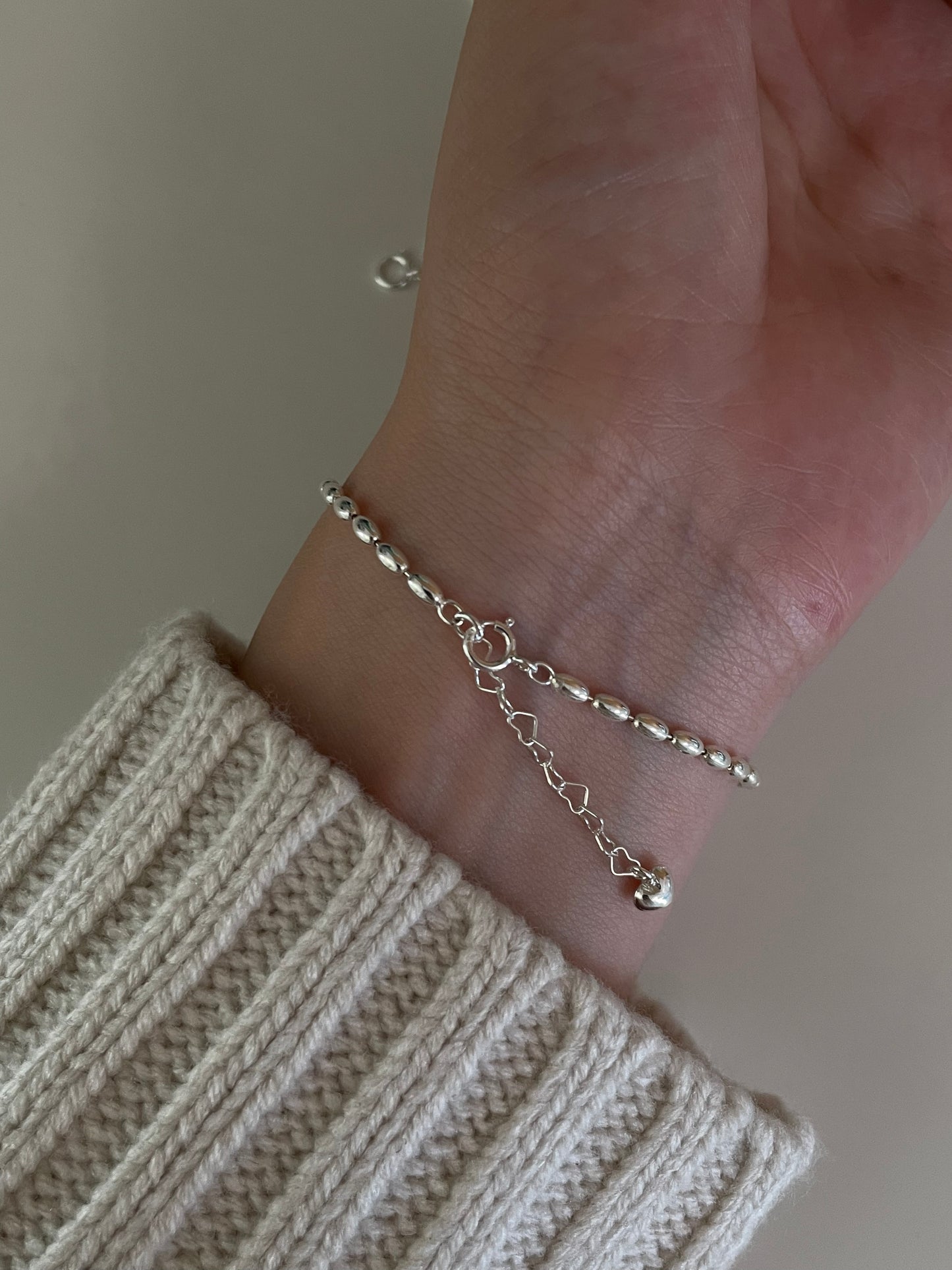 <Must Have!!> 925 Silver your initial bracelet